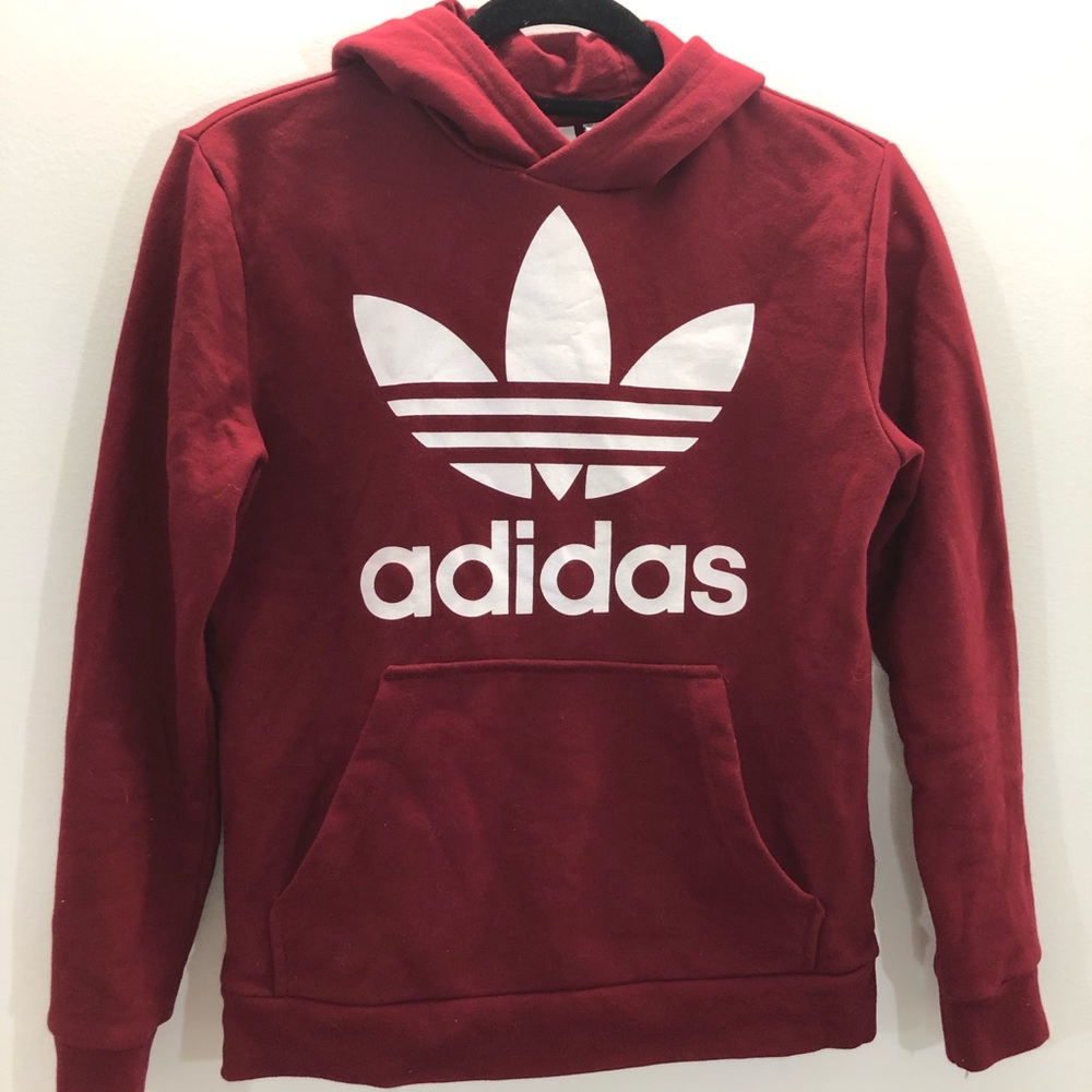 Maroon Adidas Hoody